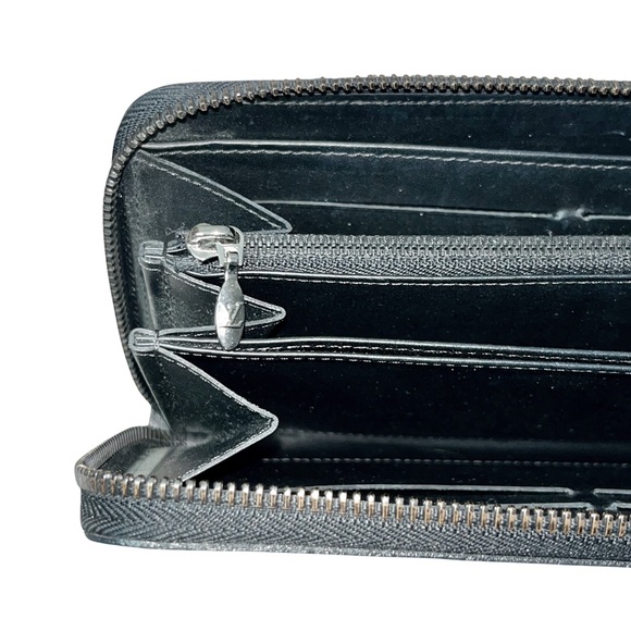🖤 Louis Vuitton Black Monogram Vernis Zippy Wallet - Picture 4 of 8